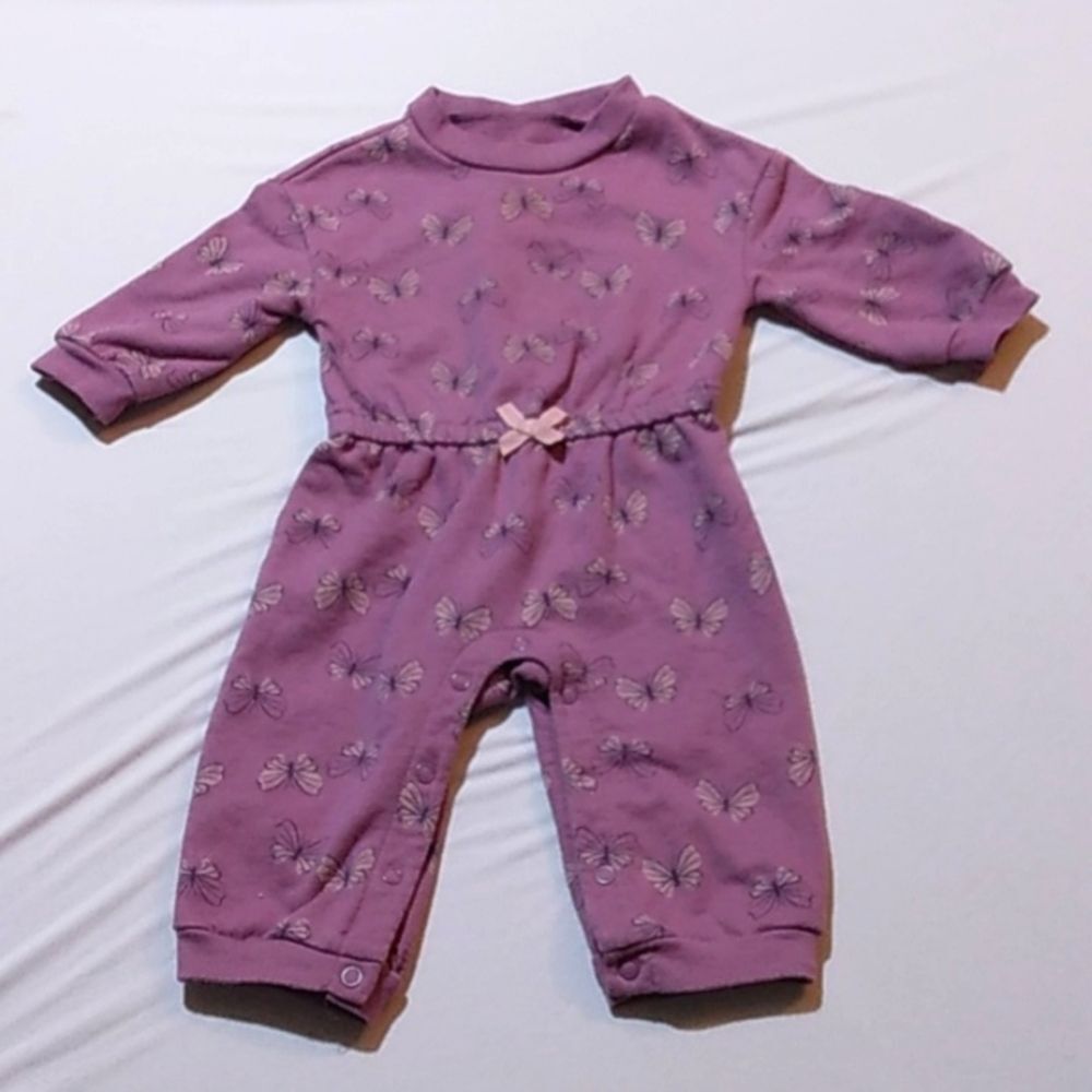 3-6 Months Carter's Girls' Purple Butterfly Romper